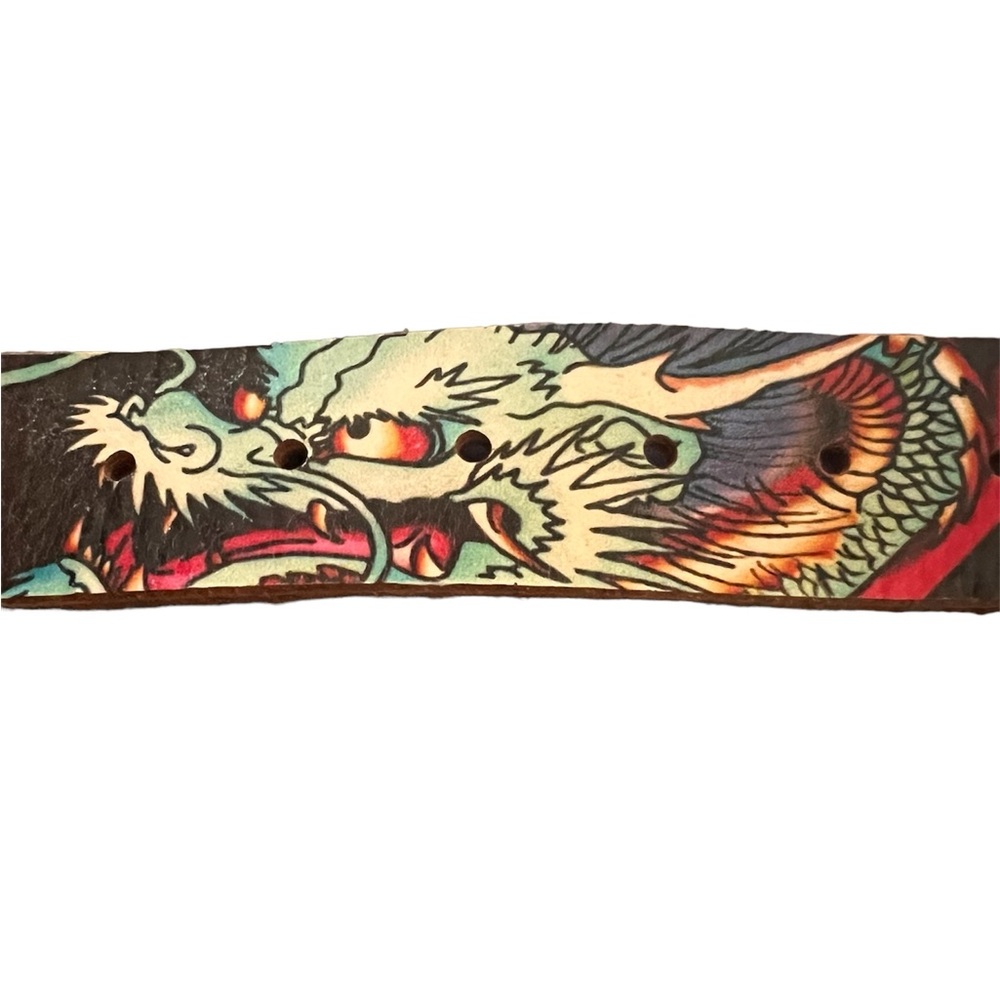 Y2K Vintage Authentic ED HARDY BY CHRISTIAN AUDIGIER Belt size Medium.